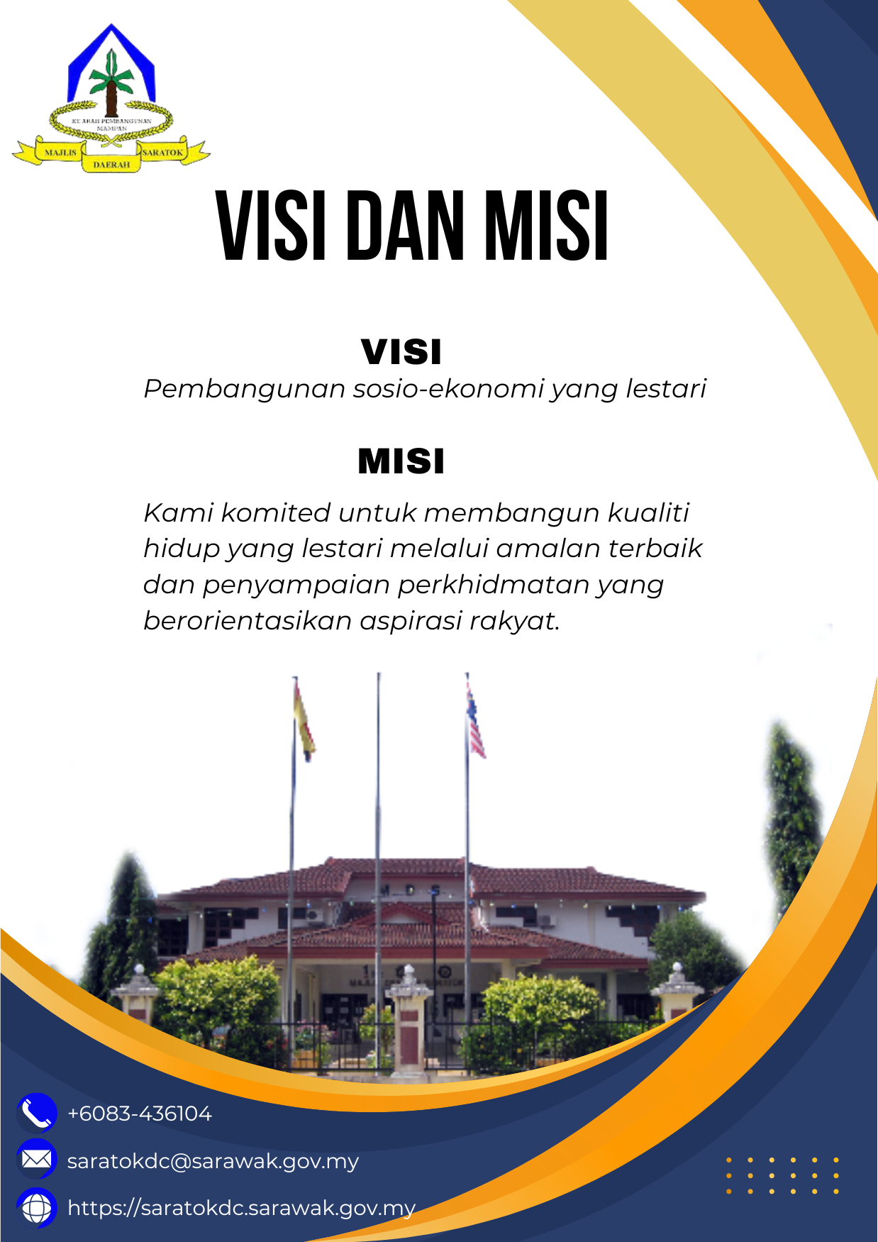 visi dan misi majlis daerah saratok